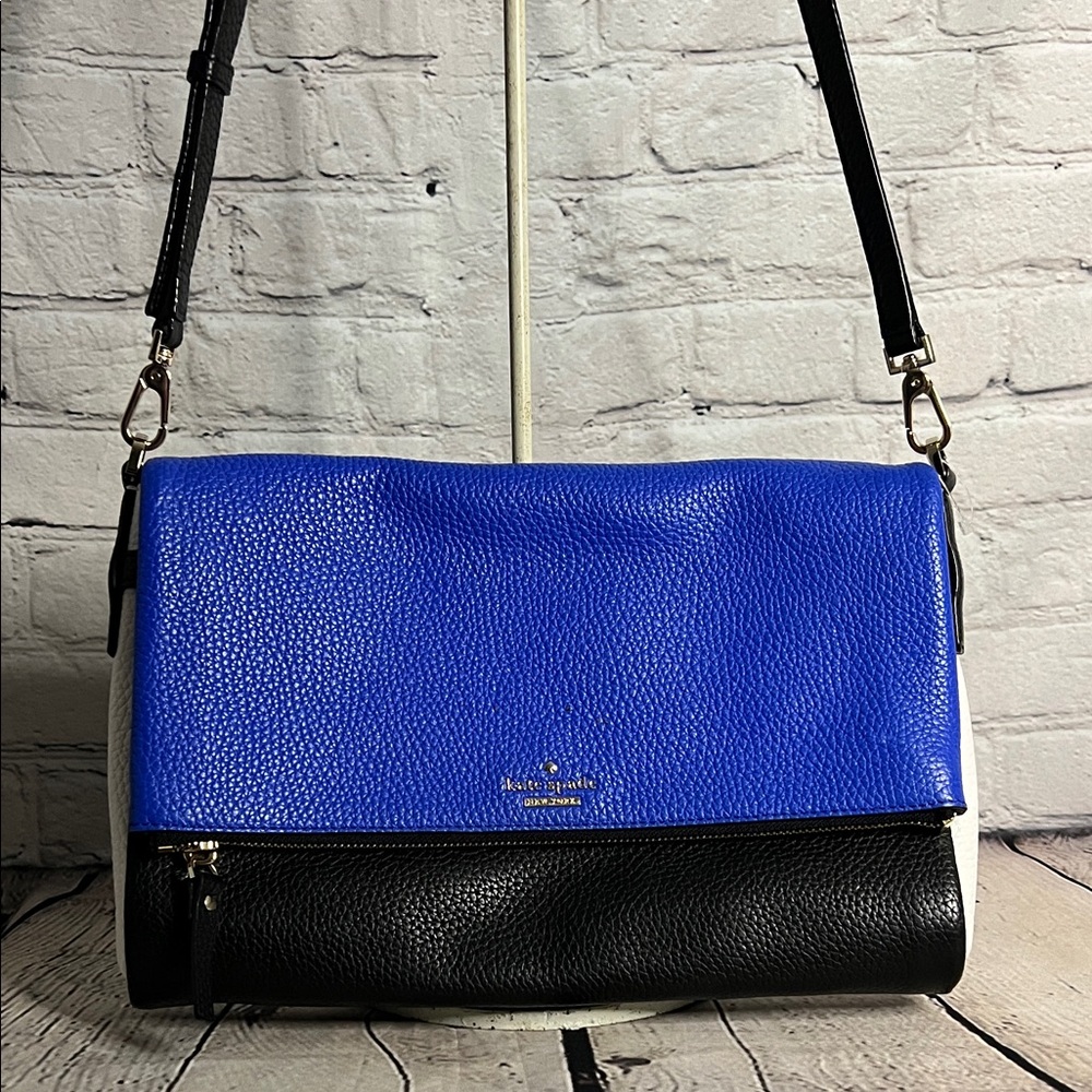 * Kate Spade Holden Street Carson crossbody bag in color-blocked pebbled leather